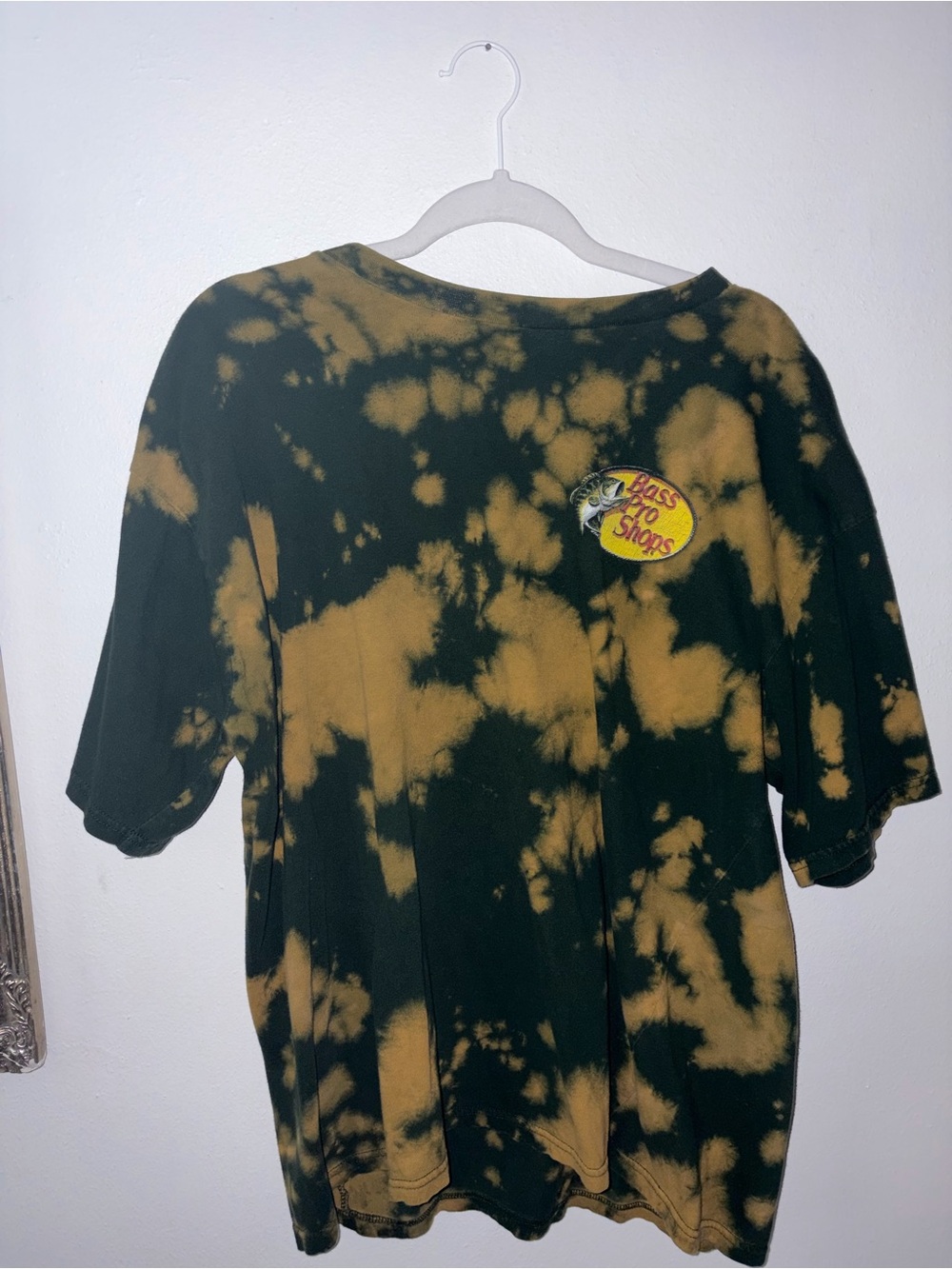 Bass Pro Shops Tie-Dye Short Sleeve T-Shirt - Black & Tan